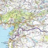 Hema Middle East Deluxe Map - Country Road Map (1:2,000,000)