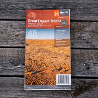 Hema Great Desert Tracks Simpson Desert Map (9th Edition)