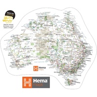Hema Map of Australia Sticker (440 x 370 mm)