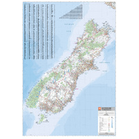 Hema South Island New Zealand Map - Te Waipounamu (8th Edition)