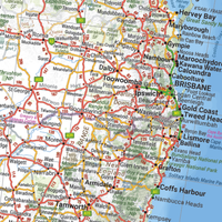 Hema Australia Wall Map - Supermap 1350 x 1180 mm - Laminated Paper