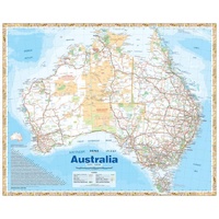 Hema Australia Handy Map - Laminated (750 x 625 mm)