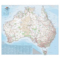 Hema 2-in-1 Twin Pack - Australia and World & Flags Laminated Wall Maps
