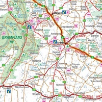 Hema Melbourne to Adelaide Map - Great Ocean Road & Goldfields (2nd Edition)