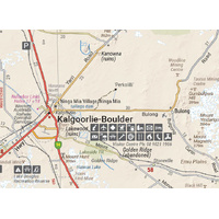 Hema Nullarbor Plain Western Map - Kalgoorlie to Border Village (1st Edition)