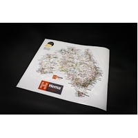 Hema Map of Australia Sticker (440 x 370 mm)