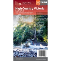 Hema The Victorian High Country Map Pack - 4 Maps 1:100,000 with Map Wallet