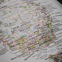 Hema Map of Australia Sticker (440 x 370 mm)