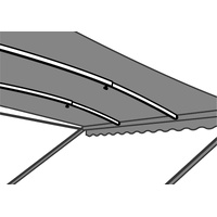 Supex Curved Roof Rafter | Slight Curve | White | 243cm