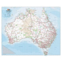 Hema Australia Handy Map - Laminated (750 x 625 mm)