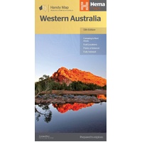 Hema Western Australia Handy Map (13th Edition)