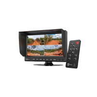 Hema HM-MNT 177 mm AHD Quad Display Touchscreen Reversing Monitor