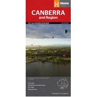 Hema Canberra & Region Map - City & Suburbs Road Map (6th Edition)