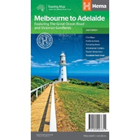 Hema Melbourne to Adelaide Map - Great Ocean Road & Goldfields (2nd Edition)