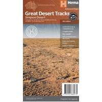 Hema Great Desert Tracks Simpson Desert Map (9th Edition)