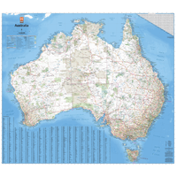 Hema Australia Wall Map - Large 1000 x 875 mm - Laminated Paper