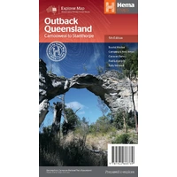 Hema Outback Queensland Map - Camooweal to Stanthorpe (5th Edition)