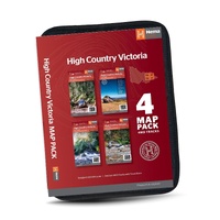 Hema The Victorian High Country Map Pack - 4 Maps 1:100,000 with Map Wallet