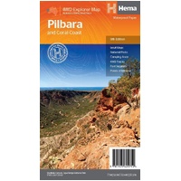 Hema Pilbara & Coral Coast Map (9th Edition)