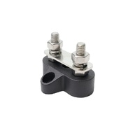 M6 Dual Linked Terminal Stud Black