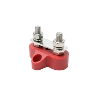 M6 Dual Linked Terminal Stud Red