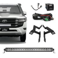 Toyota Land Cruiser 300 Series Behind Grille Single Row Light Bar Kit