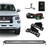 Mitsubishi MV Triton Behind Grille Single Row Light Bar Kit