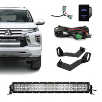 Mitsubishi Pajero Sport Behind Grille Dual Row Light Bar Kit