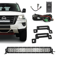Y62 Patrol Behind-Grille Dual Row Light Bar Mounting Bracket Kit