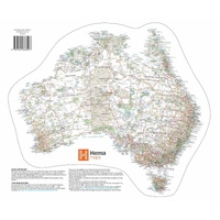 Hema Map of Australia Decal - White (Medium or Large)