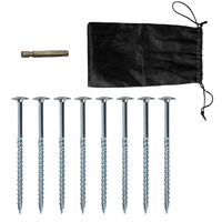 Supex Screw-In Mat Pegs | 14cm | 8 Pack
