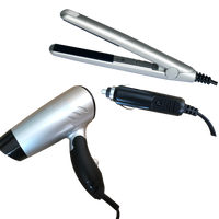 COMBO DEAL 12 Volt Direct Hair Dryer & FREE Hair Straightener