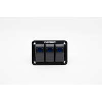Triple Switch Panel - Blue