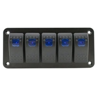 Five Switch Panel - Blue