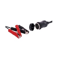 3m Battery Clips to Cigarette Socket Adapter Cable Lead