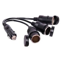Cigarette Plug to Triple Cigarette Socket Splitter