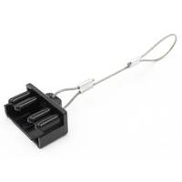 Push-In Dust Cover for 50A Anderson Plugs with Steel Lanyard