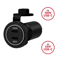 136 Watt High Output USB C PD Socket