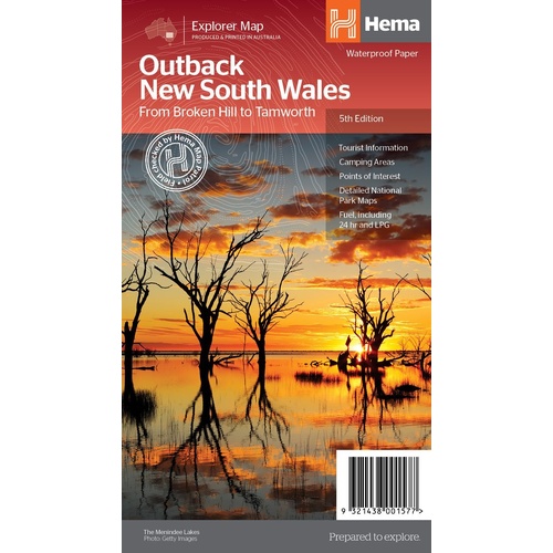 Hema Outback New South Wales Map - From Broken Hill to Tamworth (5th Edition)