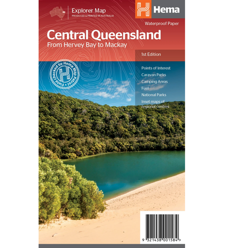 Hema Central Queensland Map - Hervey Bay to Mackay (1st Edition)