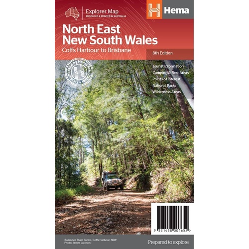 Hema North East New South Wales Map - Coffs Harbour to Brisbane (8th Edition)
