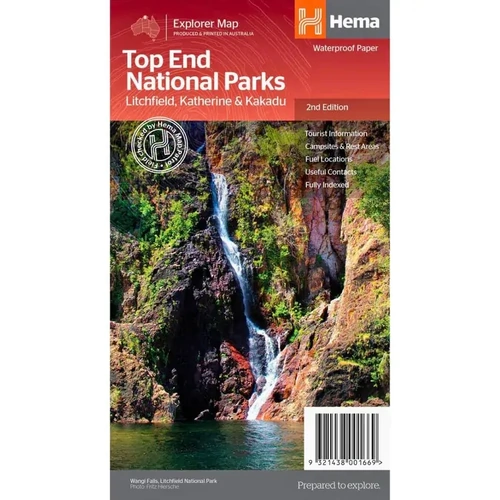Hema Top End National Parks Map - Litchfield, Katherine & Kakadu (2nd Edition)