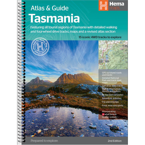 Hema Tasmania Atlas & Guide (2nd Edition) - Top 15 4WD Trips