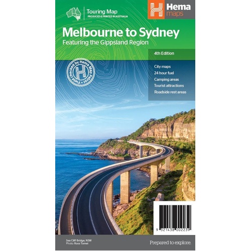 Hema Melbourne to Sydney Map - Featuring Gippsland (4th Edition)