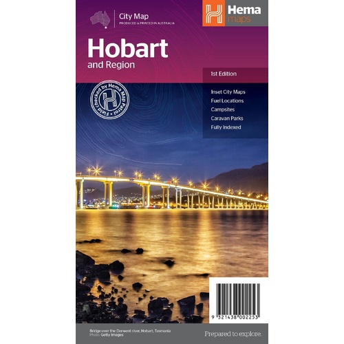 Hema Hobart & Region Map - City Map (1st Edition)