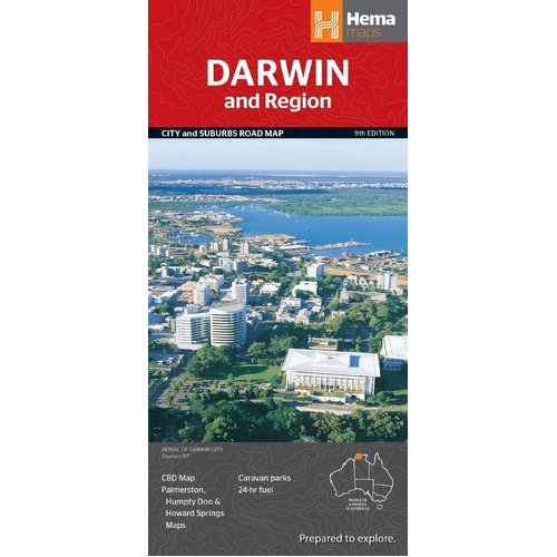 Hema Darwin & Region Map - City & Suburbs Road Map (9th Edition)