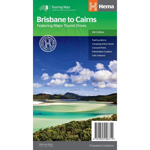 Hema Brisbane to Cairns Map - Featuring Major Tourist Drives (9th Edition)