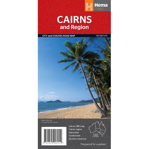 Hema Cairns & Region Map - City & Suburbs Road Map (14th Edition)