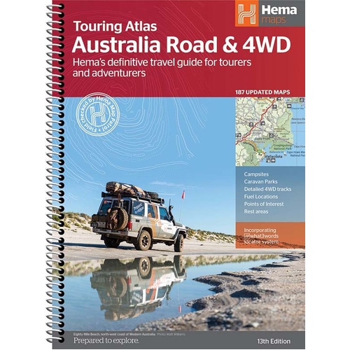 Hema Australia Road & 4WD Touring Atlas - 13th Edition (215 x 297 mm)