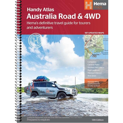 Hema Australia Road & 4WD Handy Atlas - 13th Edition (185 x 248 mm)